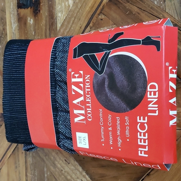 MAZE Collection Fleece lined Tummy Control leggings - Picture 2 of 2